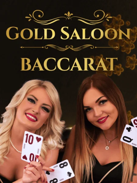 Gold Saloon Baccarat Live-Casino-Spiel von Lucky Streak bei PowerUp Casino